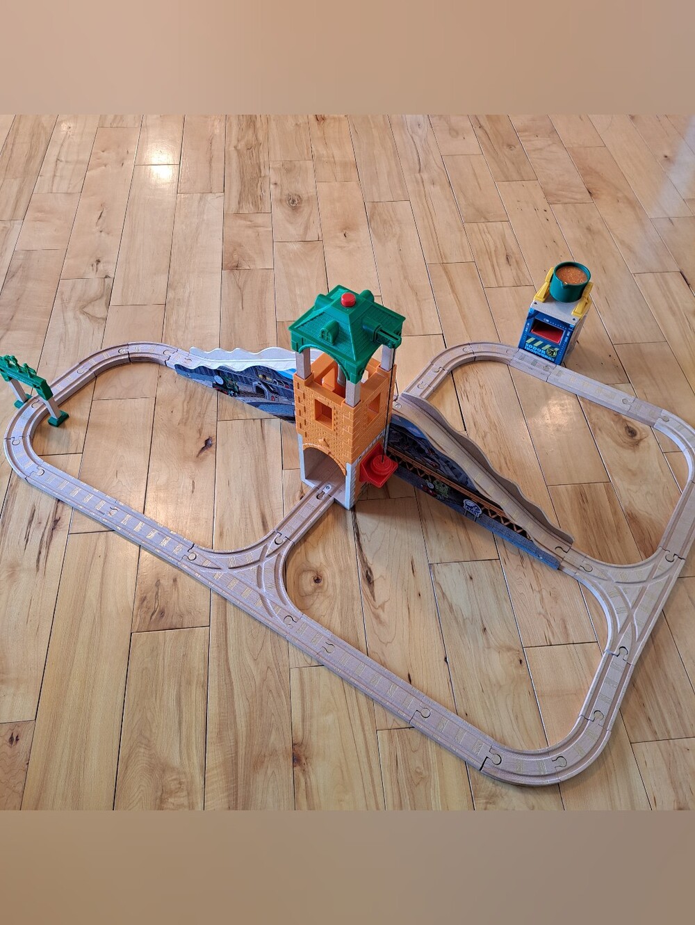 SAM AND THE GREAT BELL SET! Includes Bell! No Trains Thomas Train Wooden Railway